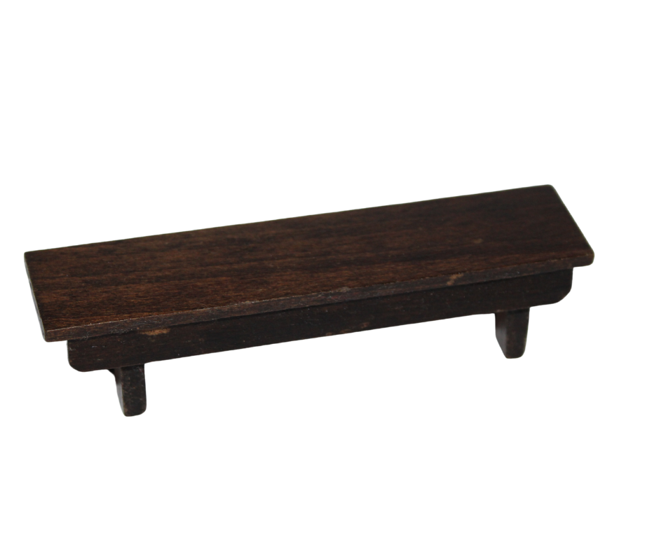 Vintage Dolls House Barton Tudor Monks Bench KM166
