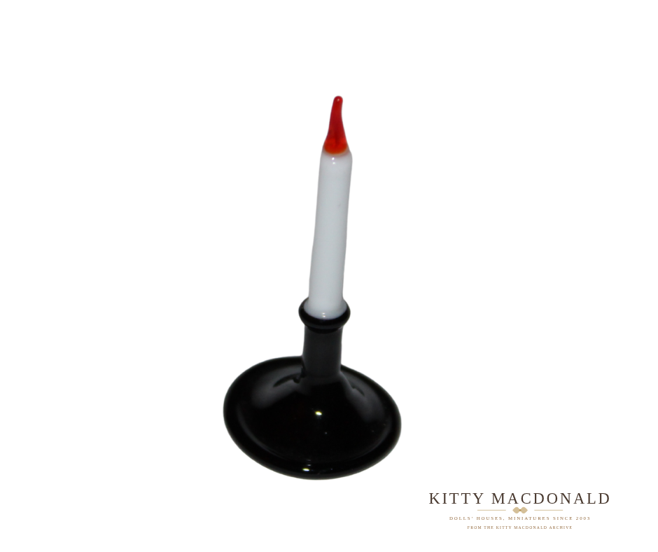 Vintage Dolls House Glass Candlestick KM500
