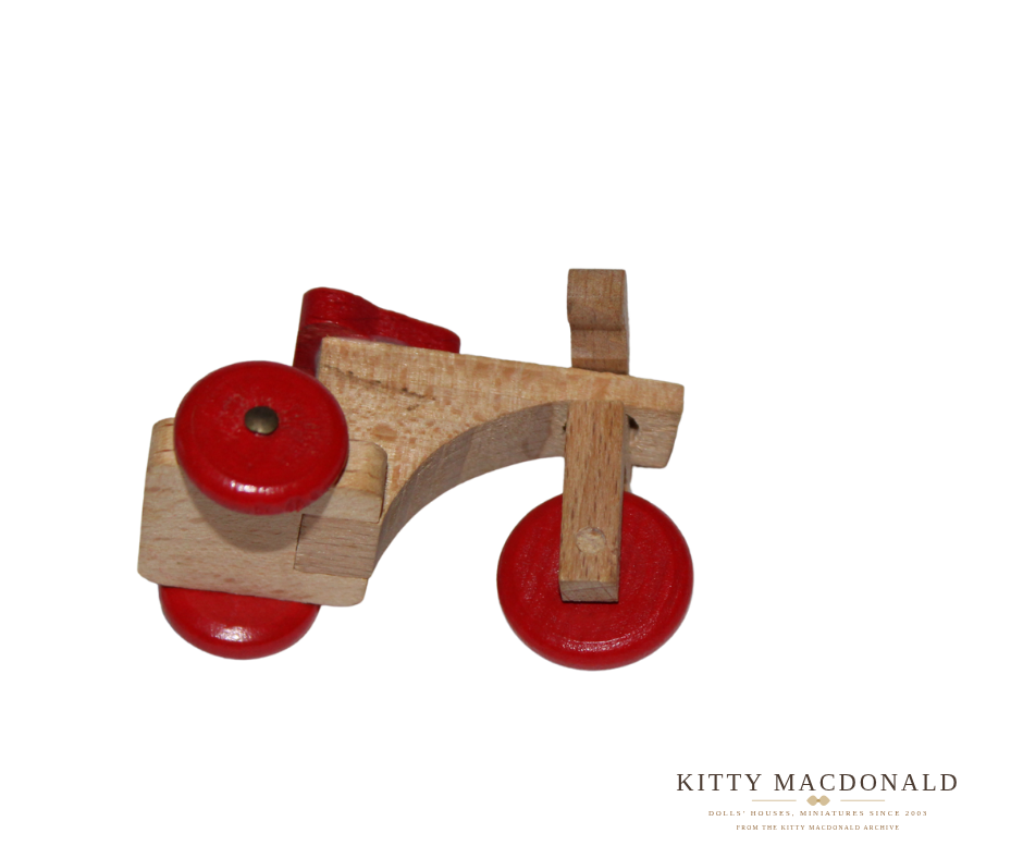 Vintage Dolls House Lundby Wooden Tricycle KM042
