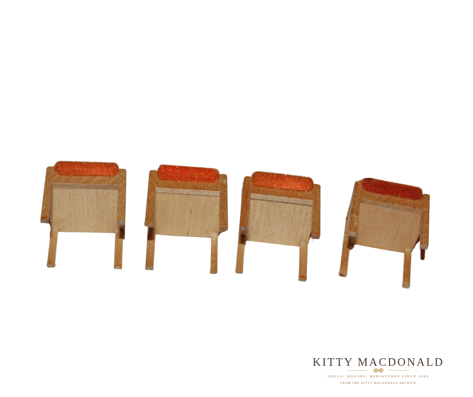 Vintage Dolls House Lundby Dining Table & Chairs KM048