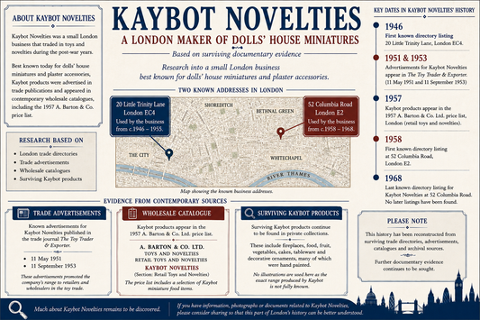 Kaybot Novelties: The Story of a Forgotten London Maker of Dolls' House Miniatures