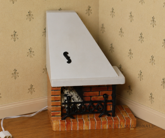 Vintage Dolls House Lundby Corner Fireplace KM534