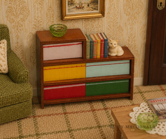 Vintage Dolls House Kensalcraft Bookcase KM453