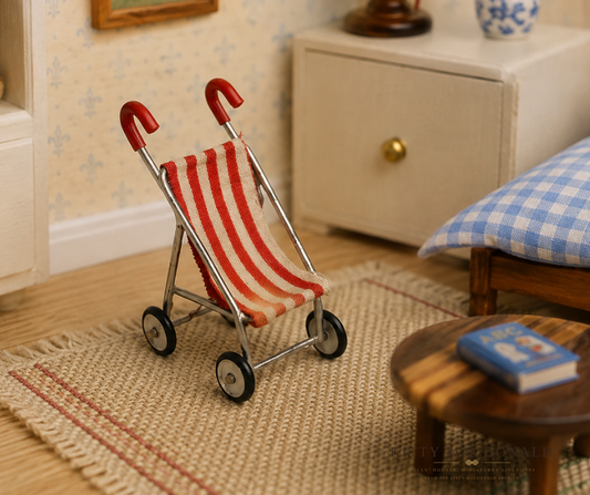 Vintage Dolls House Lundby Stroller KM041
