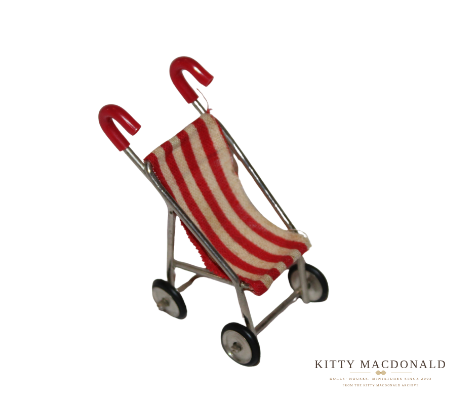 Vintage Dolls House Lundby Stroller KM041