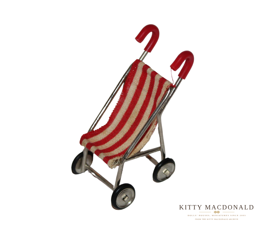 Vintage Dolls House Lundby Stroller KM041