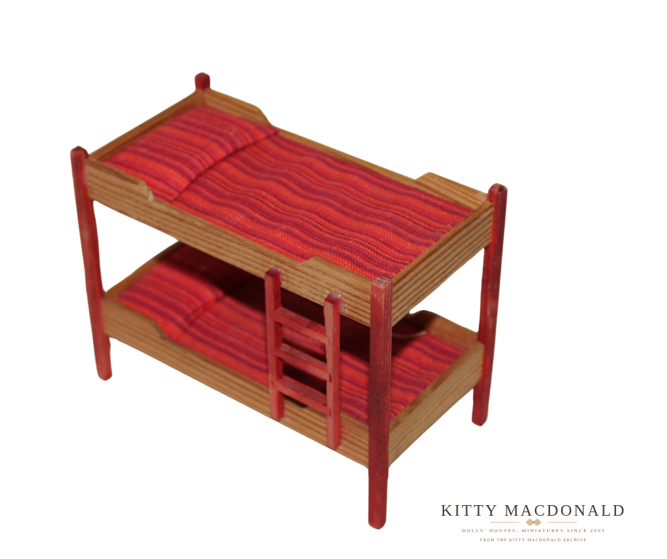 Vintage Dolls House Lundby Bunk Beds With Ladder KM076