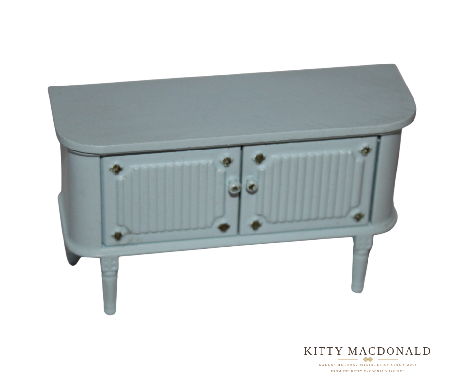 Vintage Dolls House Eggshell Sideboard KM069