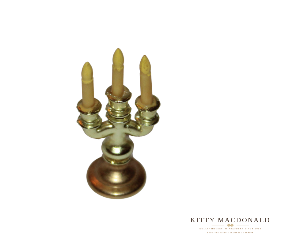 Vintage Dolls House Lundby Candelabra KM093