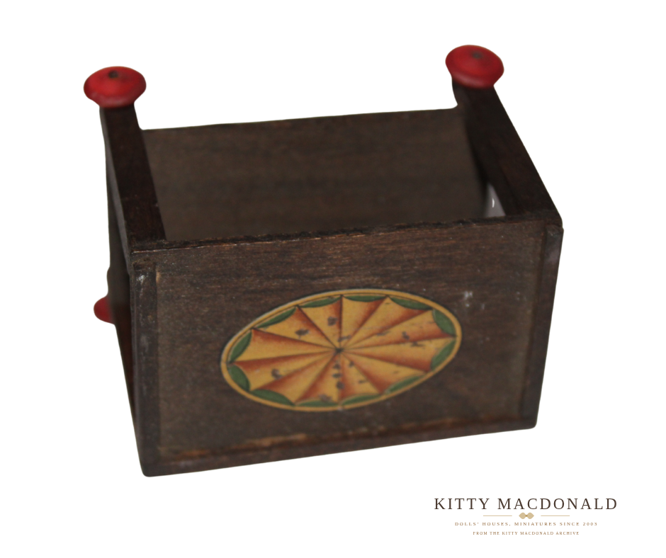 Vintage Pit a Pat Dolls House Wooden Tea Trolley KM464