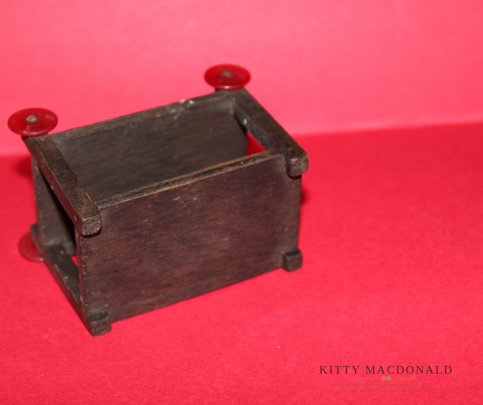 Vintage Pit a Pat Dolls House Wooden Tea Trolley KM329