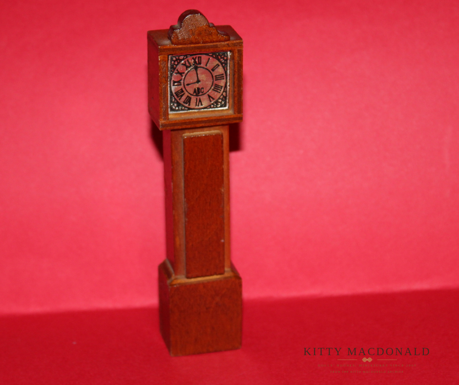 Vintage Dolls House Barton Grandfather Clock KM374
