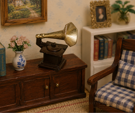 Vintage Dolls House Lundby Gramophone KM086