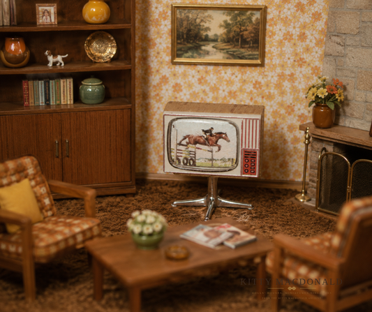 Vintage Lundby Horse Jump Television KM244
