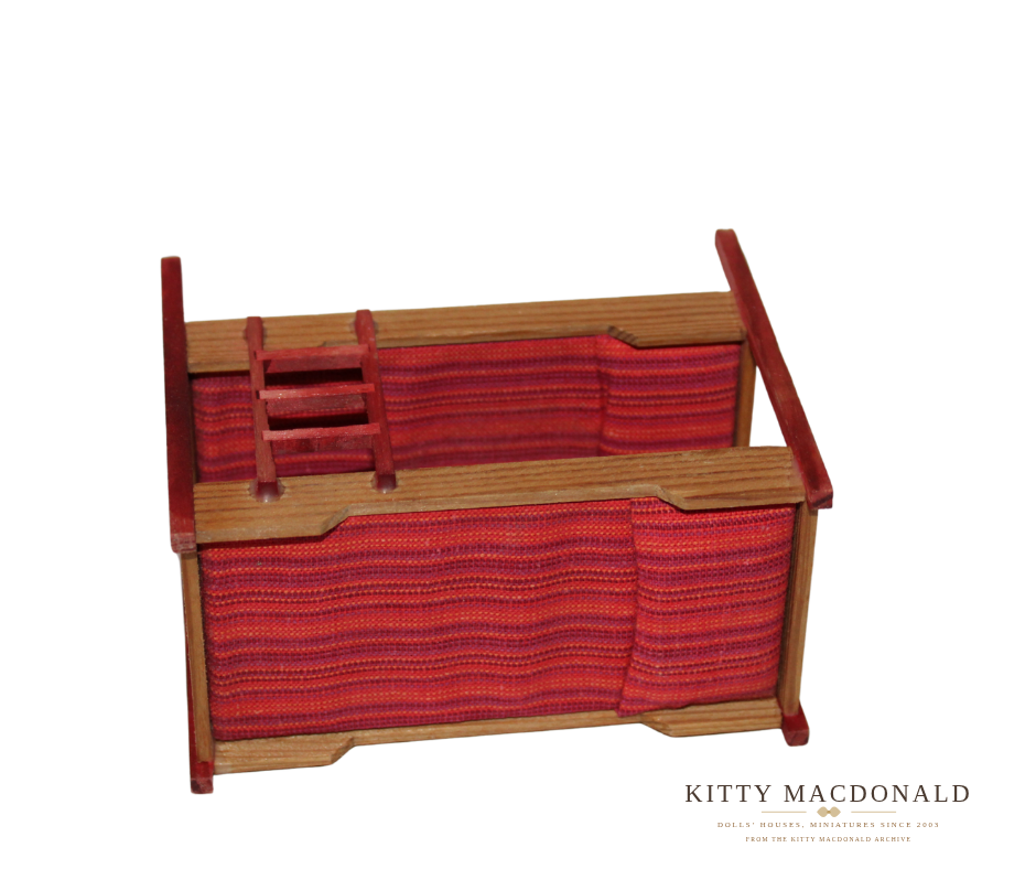 Vintage Dolls House Lundby Bunk Beds With Ladder KM076