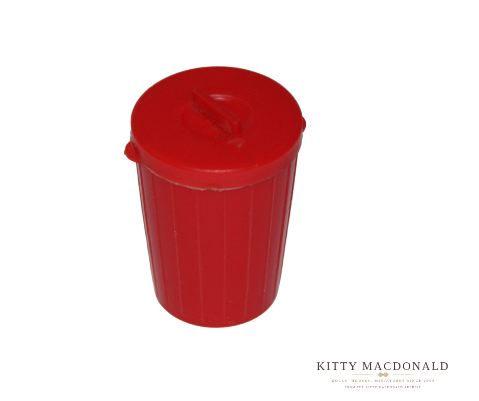 Vintage Dolls House Barton Red Bin KM051