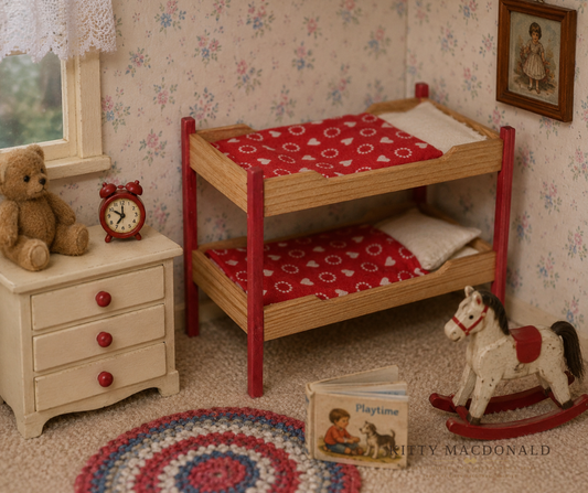 Vintage Dolls House Lundby Bunkbeds KM531
