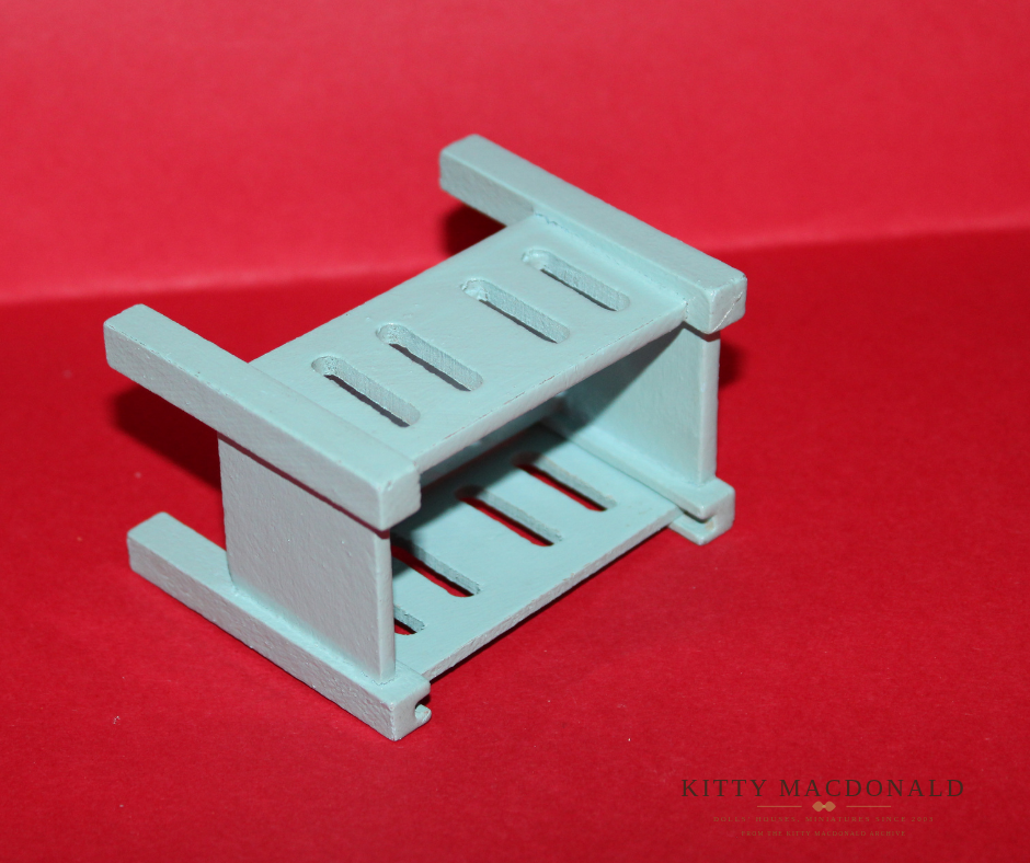 Vintage Dolls House Dol Toi Dropside Cot KM313