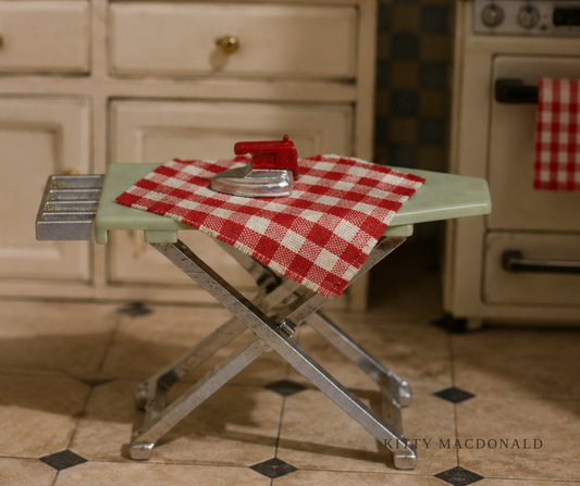 Vintage Dolls House Lundby Ironing Board & Iron KM765