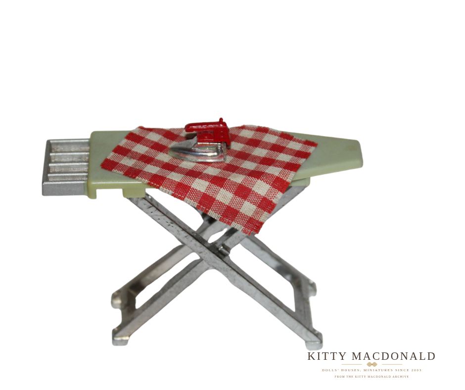 Vintage Dolls House Lundby Ironing Board & Iron KM765