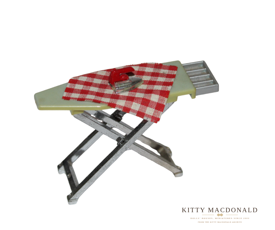 Vintage Dolls House Lundby Ironing Board & Iron KM765