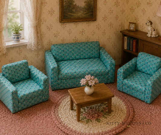 Vintage Dolls House Barton Lounge Suite KM450