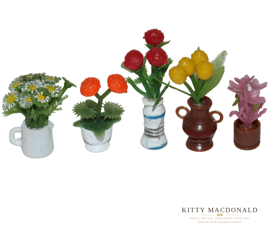 Vintage Dolls House Lundby House Plants KM769