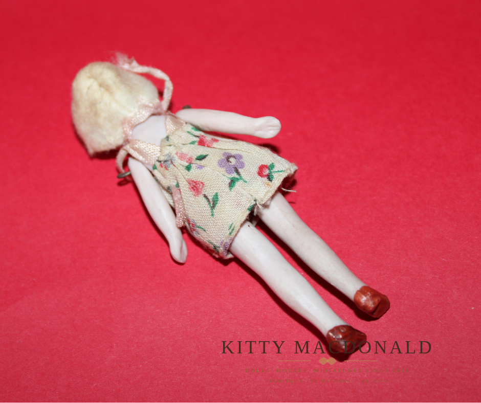 Antique 1920s German Bisque Dolls House Doll – Likely Hertwig KM382
