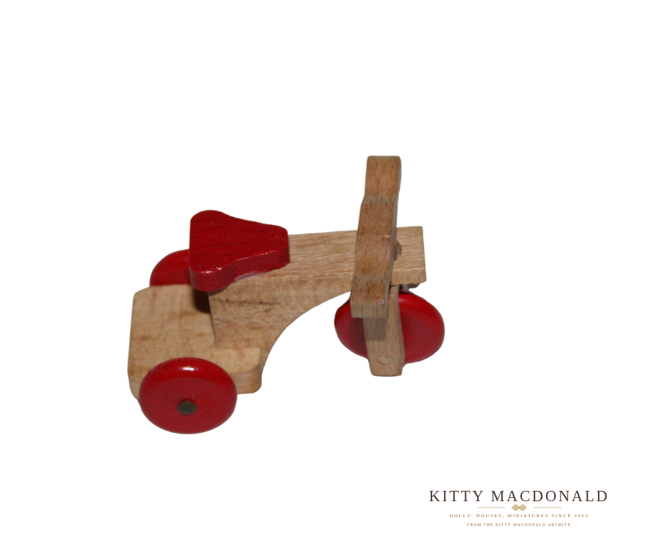 Vintage Dolls House Lundby Wooden Tricycle KM042