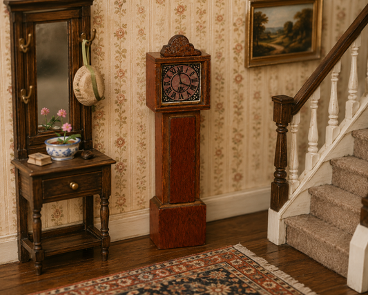 Vintage Dolls House Barton Grandfather Clock KM374