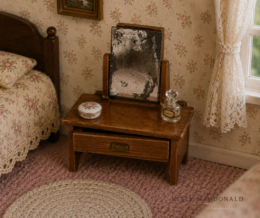 Vintage Dolls House Dol Toi Dressing Table KM459