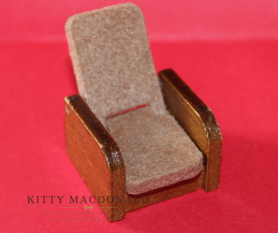 Vintage Dol Toi Dolls  House Reclining Armchair  KM359