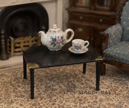 Vintage 1930s Taylor and Barrett Dolls House Metal Table KM360
