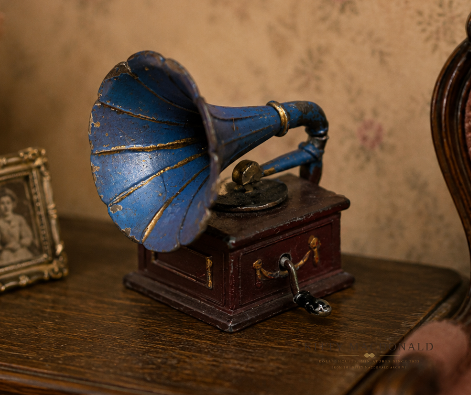 Antique German Dolls House Gerlach Gramophone KM404