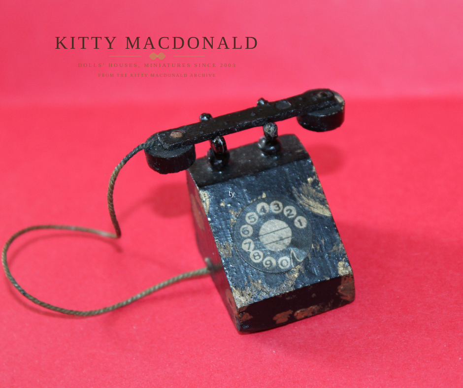 Vintage 1930s Pit A Pat Dolls  House Telephone KM363