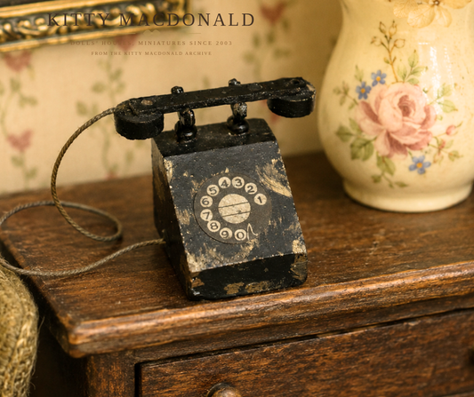 Vintage 1930s Pit A Pat Dolls  House Telephone KM363
