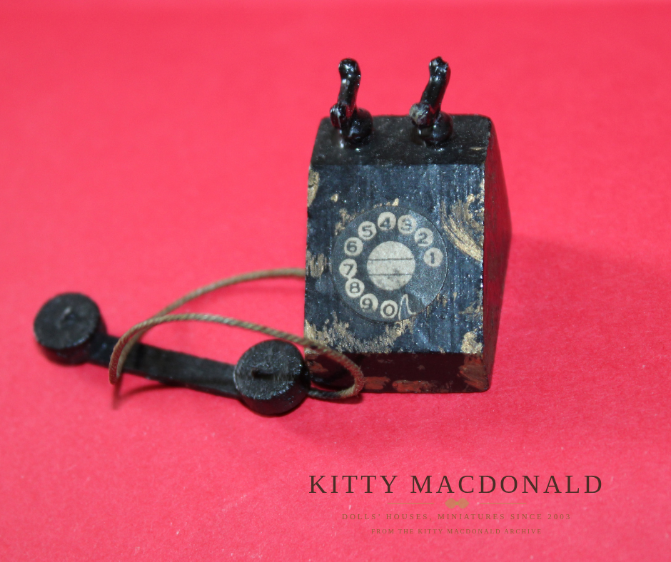 Vintage 1930s Pit A Pat Dolls  House Telephone KM363