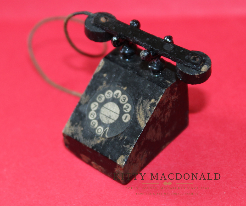 Vintage 1930s Pit A Pat Dolls  House Telephone KM363